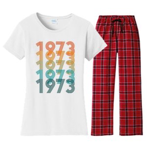 1973 Retro Colorful Roe V Wade Women's Flannel Pajama Set