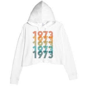 1973 Retro Colorful Roe V Wade Crop Fleece Hoodie