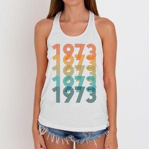 1973 Retro Colorful Roe V Wade Women's Knotted Racerback Tank