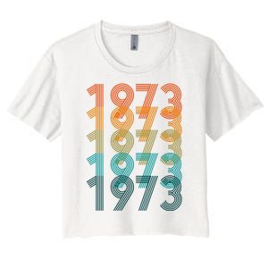 1973 Retro Colorful Roe V Wade Women's Crop Top Tee