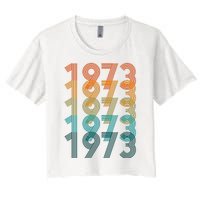 1973 Retro Colorful Roe V Wade Women's Crop Top Tee