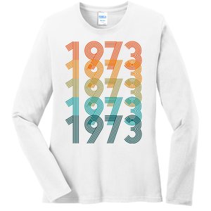 1973 Retro Colorful Roe V Wade Ladies Long Sleeve Shirt