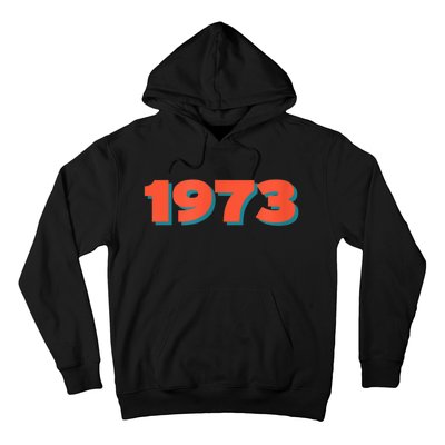 1973 Retro Historic Year Remembrance Hoodie