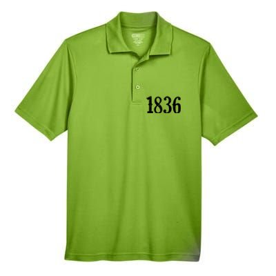 1836 Republic Of Texas Revolution Independence Men's Origin Performance Piqué Polo