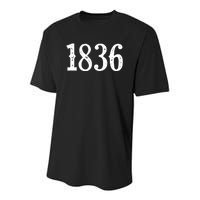 1836 Republic Of Texas Revolution Independence Youth Performance Sprint T-Shirt