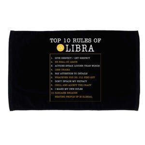 10 Rules Of Libra Horoscope Zodiac Astrological Sign Gift Microfiber Hand Towel