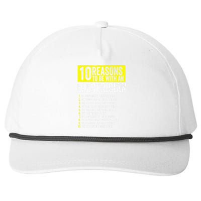 10 Reasons To Be With An Electrician Electricians Snapback Five-Panel Rope Hat