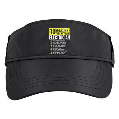 10 Reasons To Be With An Electrician Electricians Adult Drive Performance Visor