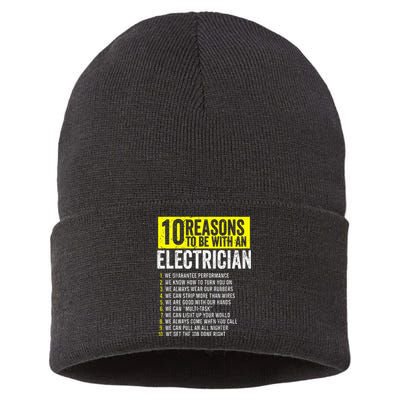 10 Reasons To Be With An Electrician Electricians Sustainable Knit Beanie