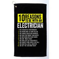 10 Reasons To Be With An Electrician Electricians Golf Towel