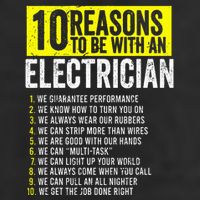 10 Reasons To Be With An Electrician Electricians Golf Towel