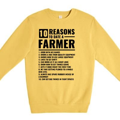 10 Reasons To Date A Farmer Premium Crewneck Sweatshirt