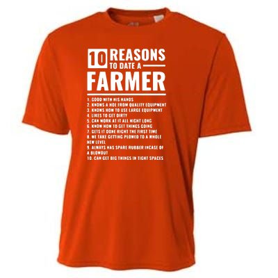 10 Reasons To Date A Farmer Cooling Performance Crew T-Shirt