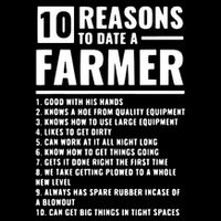 10 Reasons To Date A Farmer 7-Panel Snapback Hat