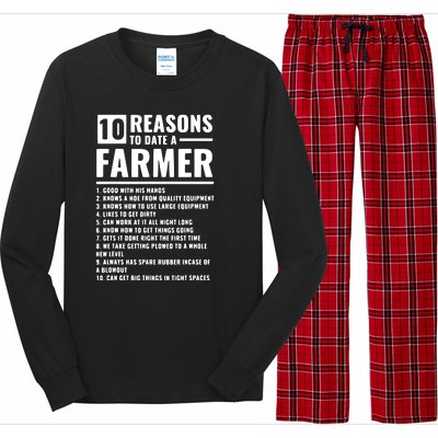 10 Reasons To Date A Farmer Long Sleeve Pajama Set