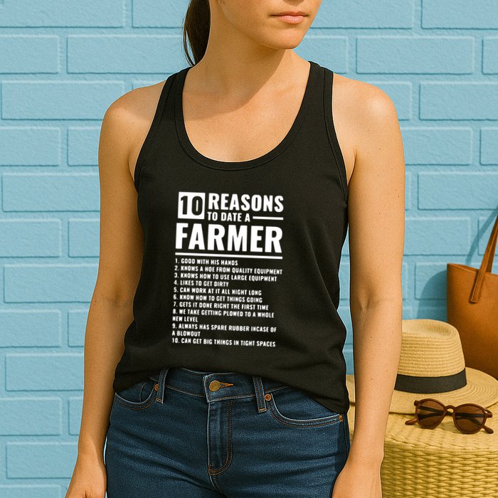 10 Reasons To Date A Farmer Womens Tank Top