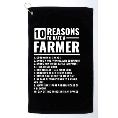 10 Reasons To Date A Farmer Golf Towel