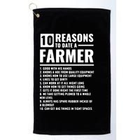 10 Reasons To Date A Farmer Golf Towel