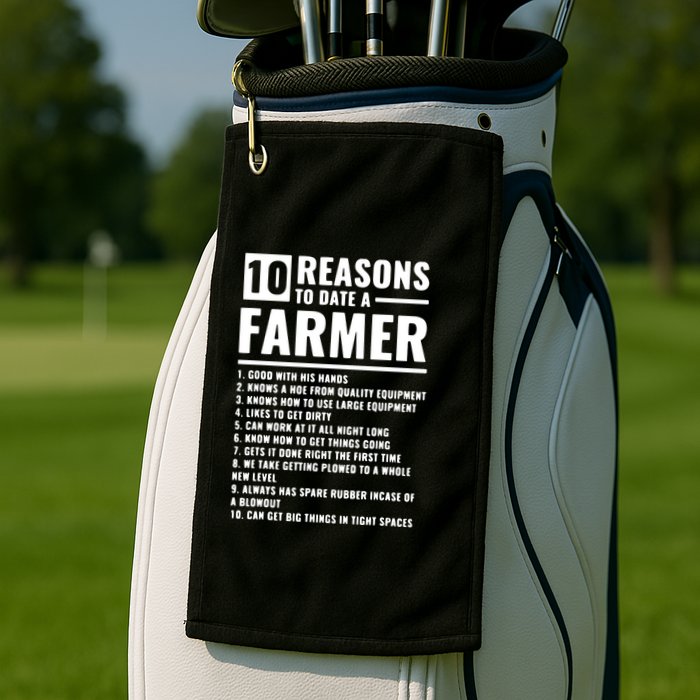 10 Reasons To Date A Farmer Golf Towel