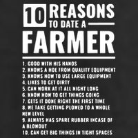 10 Reasons To Date A Farmer Golf Towel