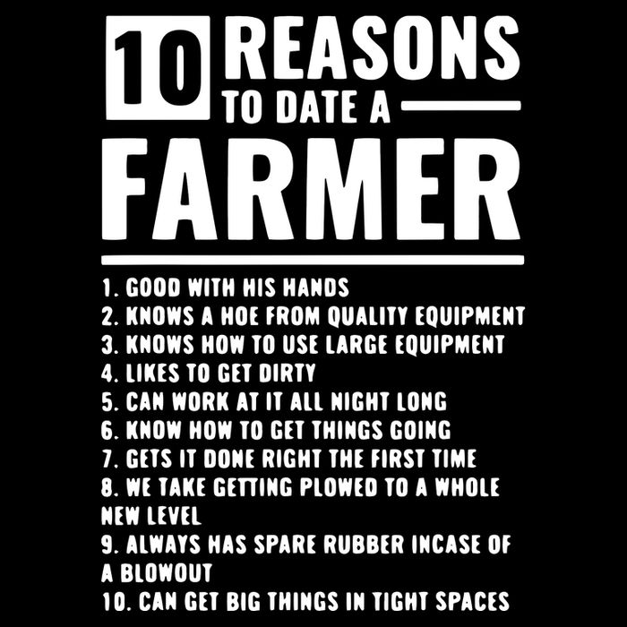 10 Reasons To Date A Farmer Cropped Pullover Crew