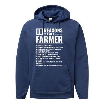 10 Reasons To Date A Farmer Performance Fleece Hoodie