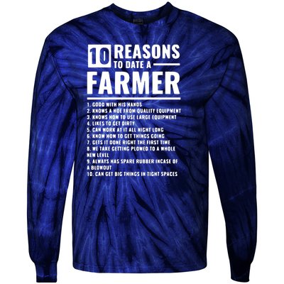 10 Reasons To Date A Farmer Tie-Dye Long Sleeve Shirt