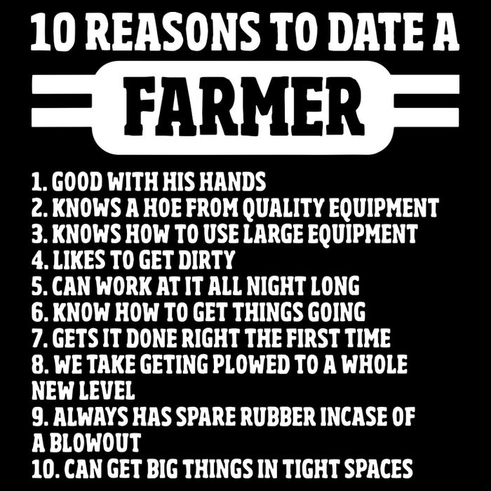 10 Reasons To Date A Farmer Funny Farming Humor For Men Flexfit Unipanel Trucker Cap