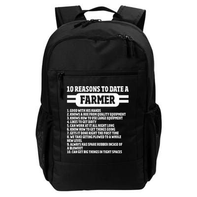 10 Reasons To Date A Farmer Funny Farming Humor For Men Backpack