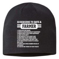 10 Reasons To Date A Farmer Funny Farming Humor For Men Sustainable Beanie