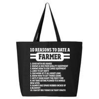 10 Reasons To Date A Farmer Funny Farming Humor For Men 25L Jumbo Tote