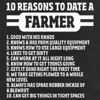 10 Reasons To Date A Farmer Funny Farming Humor For Men 25L Jumbo Tote