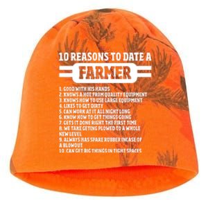 10 Reasons To Date A Farmer Funny Farming Humor For Men Kati - Camo Knit Beanie