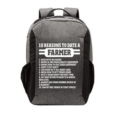 10 Reasons To Date A Farmer Funny Farming Humor For Men Vector Backpack
