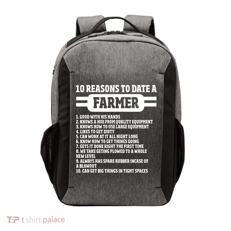10 Reasons To Date A Farmer Funny Farming Humor For Men Vector Backpack