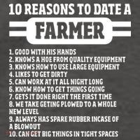 10 Reasons To Date A Farmer Funny Farming Humor For Men Vector Backpack