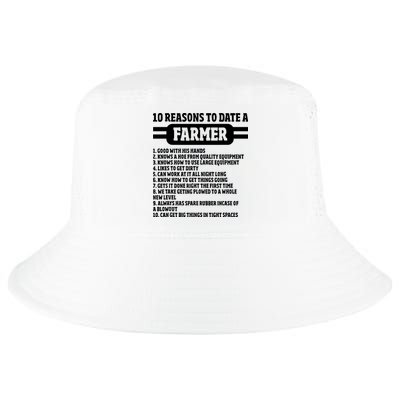 10 Reasons To Date A Farmer Funny Farming Humor For Men Cool Comfort Performance Bucket Hat