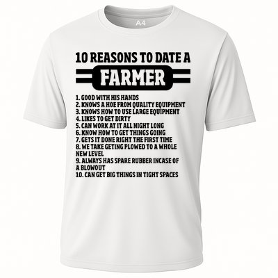 10 Reasons To Date A Farmer Funny Farming Humor For Men Performance Shirt