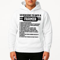 10 Reasons To Date A Farmer Funny Farming Humor For Men Hoodie