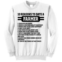10 Reasons To Date A Farmer Funny Farming Humor For Men Sweatshirt