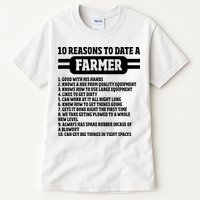 10 Reasons To Date A Farmer Funny Farming Humor For Men Tall T-Shirt