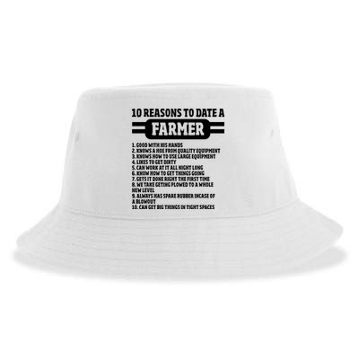10 Reasons To Date A Farmer Funny Farming Humor For Men Sustainable Bucket Hat
