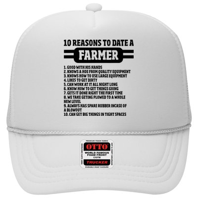 10 Reasons To Date A Farmer Funny Farming Humor For Men Trucker Hat