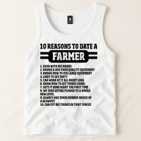 10 Reasons To Date A Farmer Funny Farming Humor For Men Tank Top