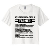 10 Reasons To Date A Farmer Funny Farming Humor For Men Crop Top