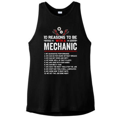 10 Reasons To Be With A Mechanic For Men Car Mechanics Ladies PosiCharge Tri-Blend Wicking Tank