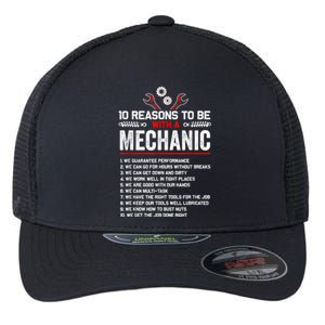 10 Reasons To Be With A Mechanic For Men Car Mechanics Flexfit Unipanel Trucker Cap