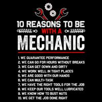 10 Reasons To Be With A Mechanic For Men Car Mechanics 7-Panel Snapback Hat