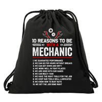 10 Reasons To Be With A Mechanic For Men Car Mechanics Drawstring Bag