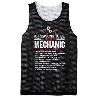 10 Reasons To Be With A Mechanic For Men Car Mechanics Mesh Reversible Basketball Jersey Tank